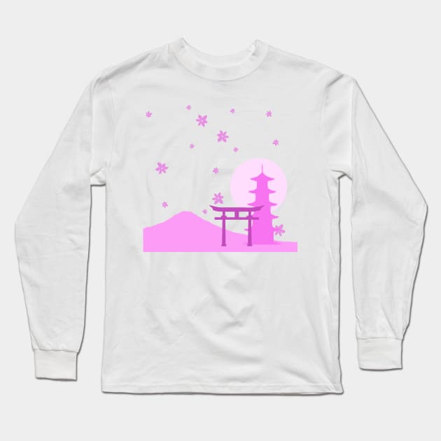 Japanese culture Long Sleeve T-Shirt by Capturedtee